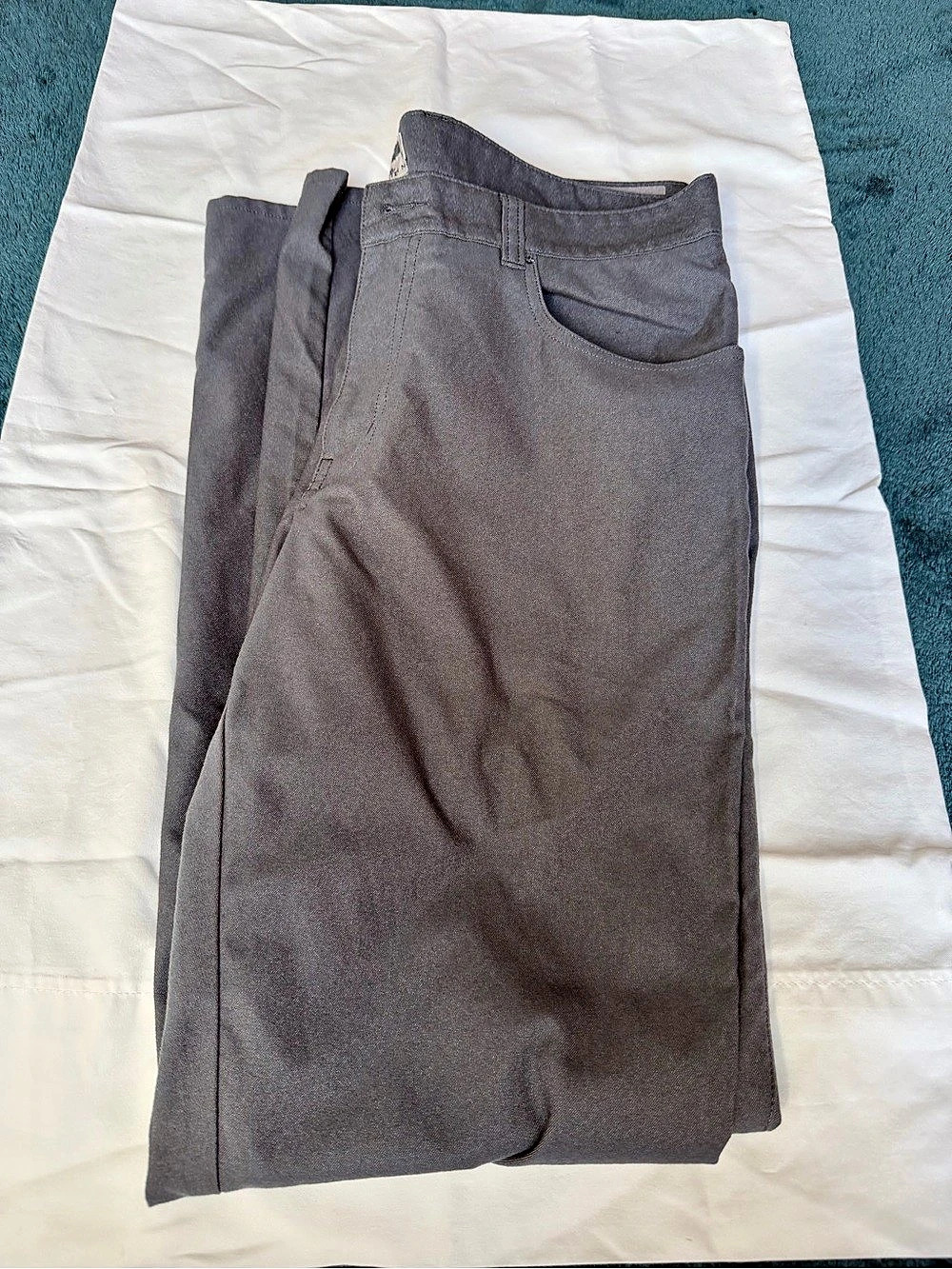 Peter Millar EB66 Performance Five-Pocket Men's Gray Dress Pants